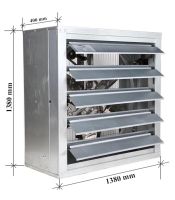 Quạt thông gió vuông cánh inox Ha.winco HSB 1380