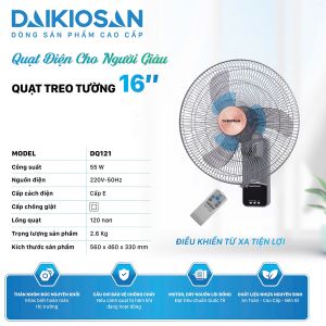 Quạt treo tường Daikiosan DQ121