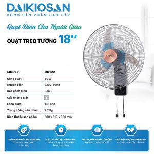 Quạt treo tường Daikiosan DQ122